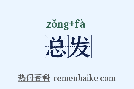 总发是什么意思的图片